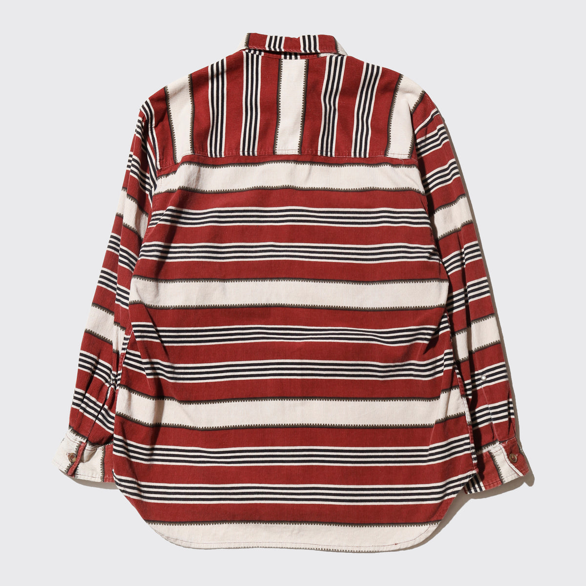 vintage dobber textured multi border shirt