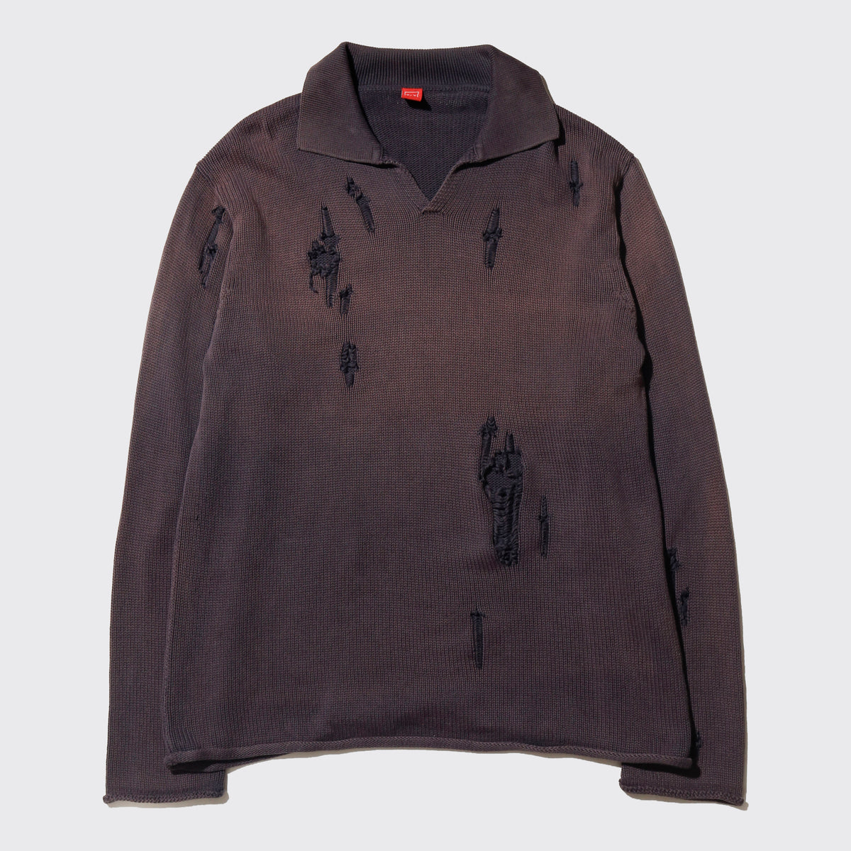 *one-off broken skipper polo sweater