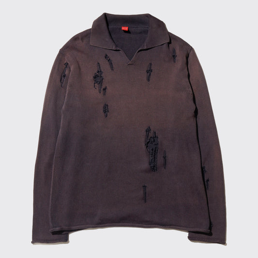 *one-off broken skipper polo sweater