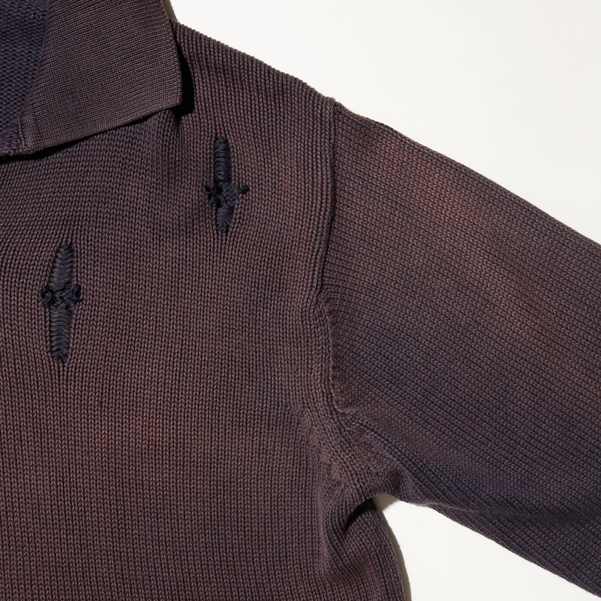 *one-off broken skipper polo sweater