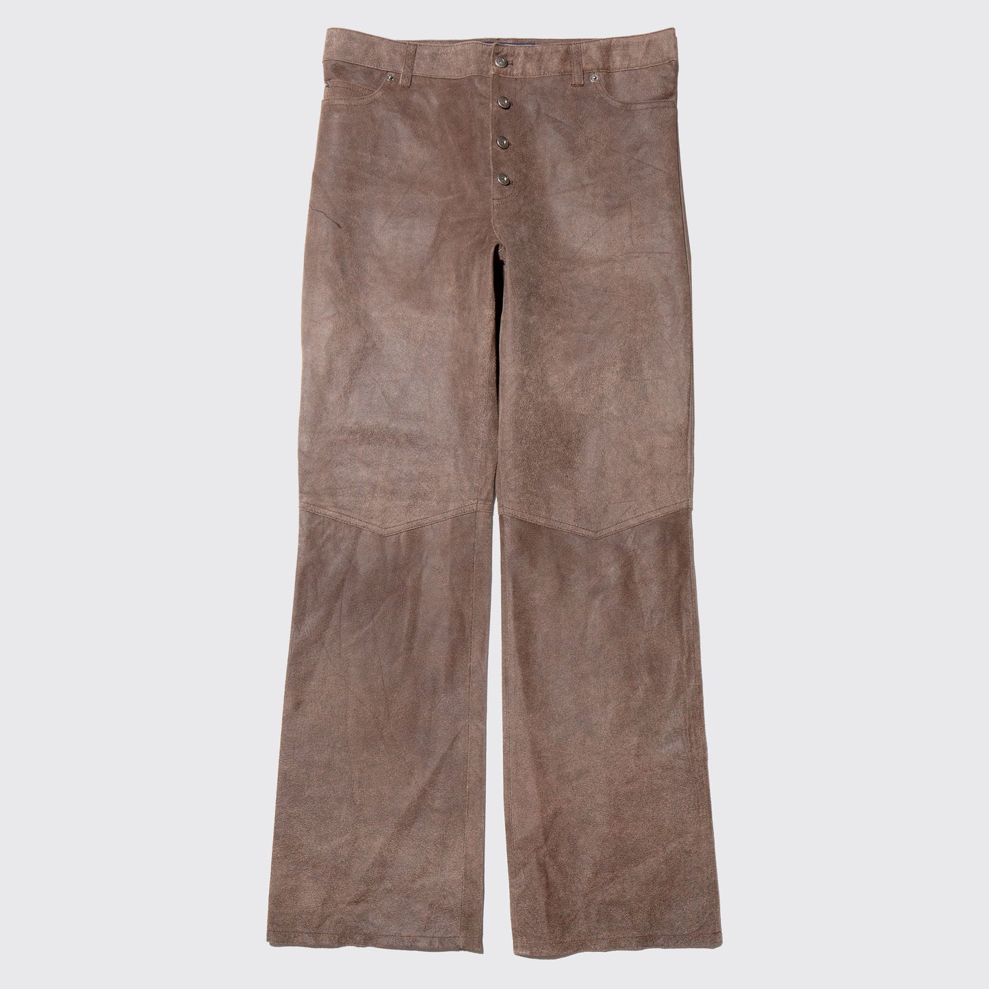 vintage flare leather trousers