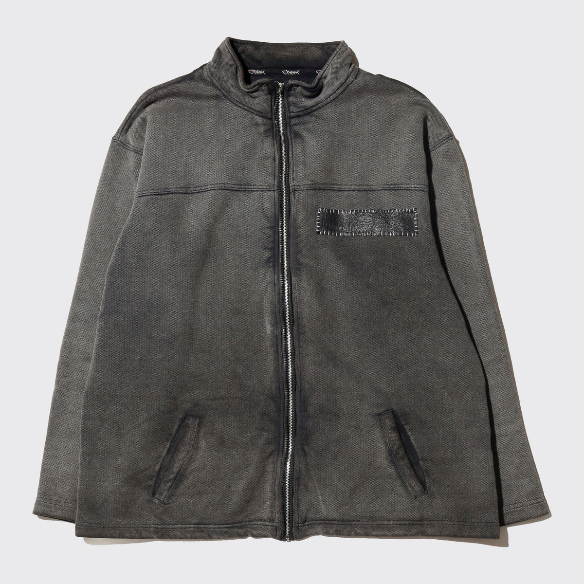 vintage weired fish distressed truck jacket