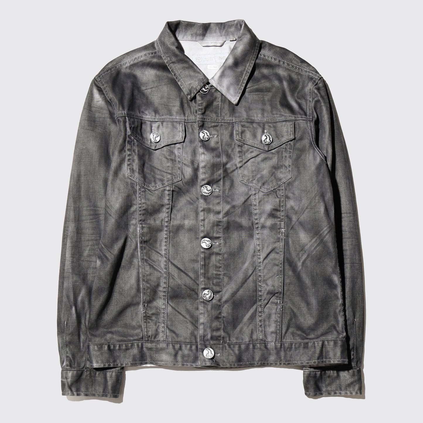 vintage 00's waxed dust trucker jacket