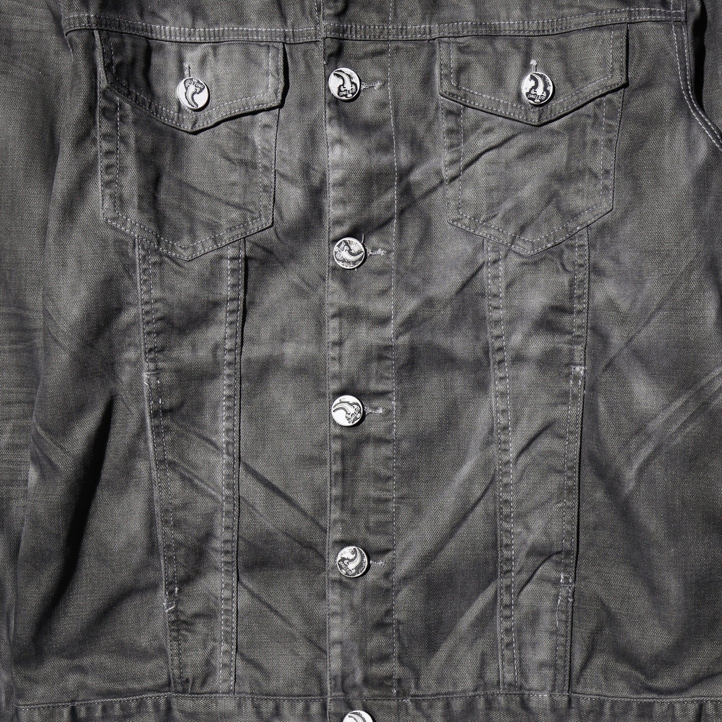 vintage 00's waxed dust trucker jacket