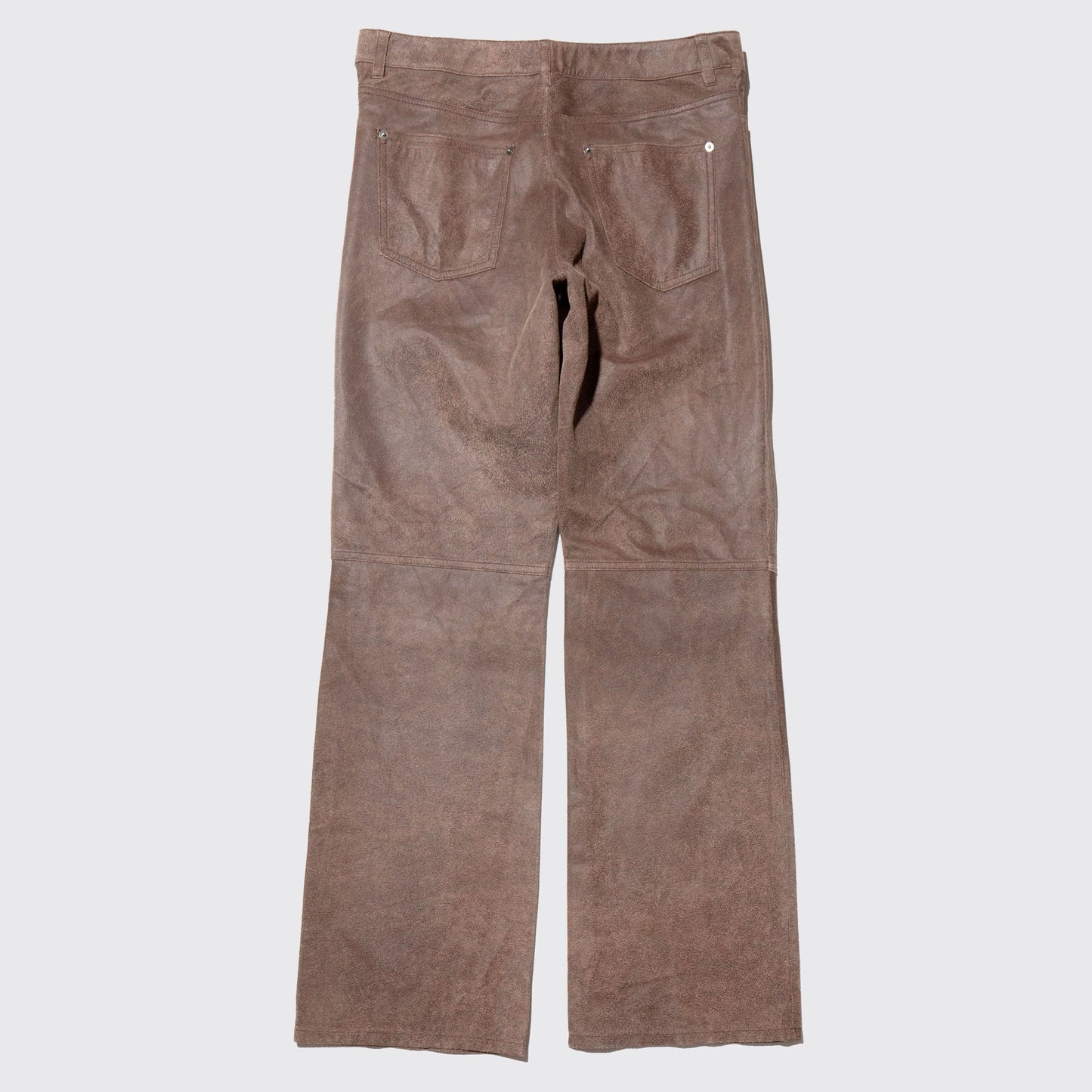 vintage flare leather trousers