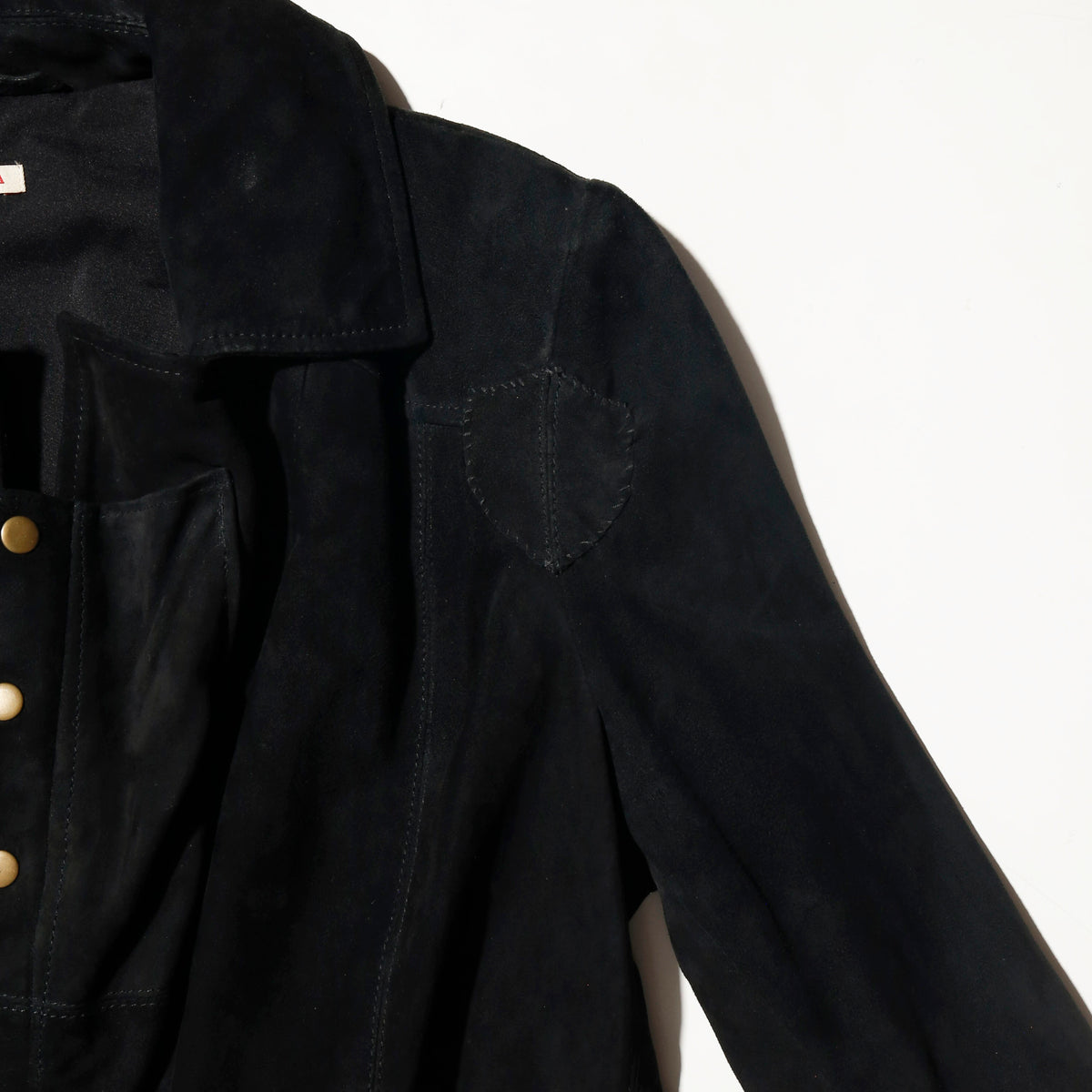 vintage cropped fringe hallow jacket , with fringe belt