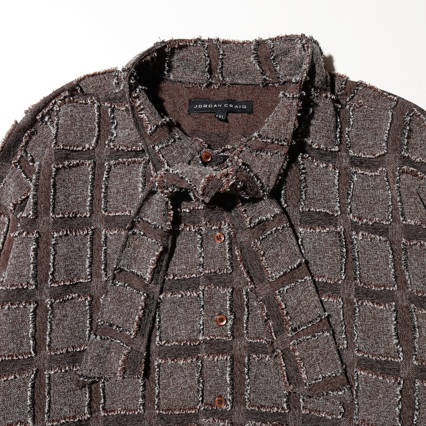 *one-off cropped bowtie coupe check shirt