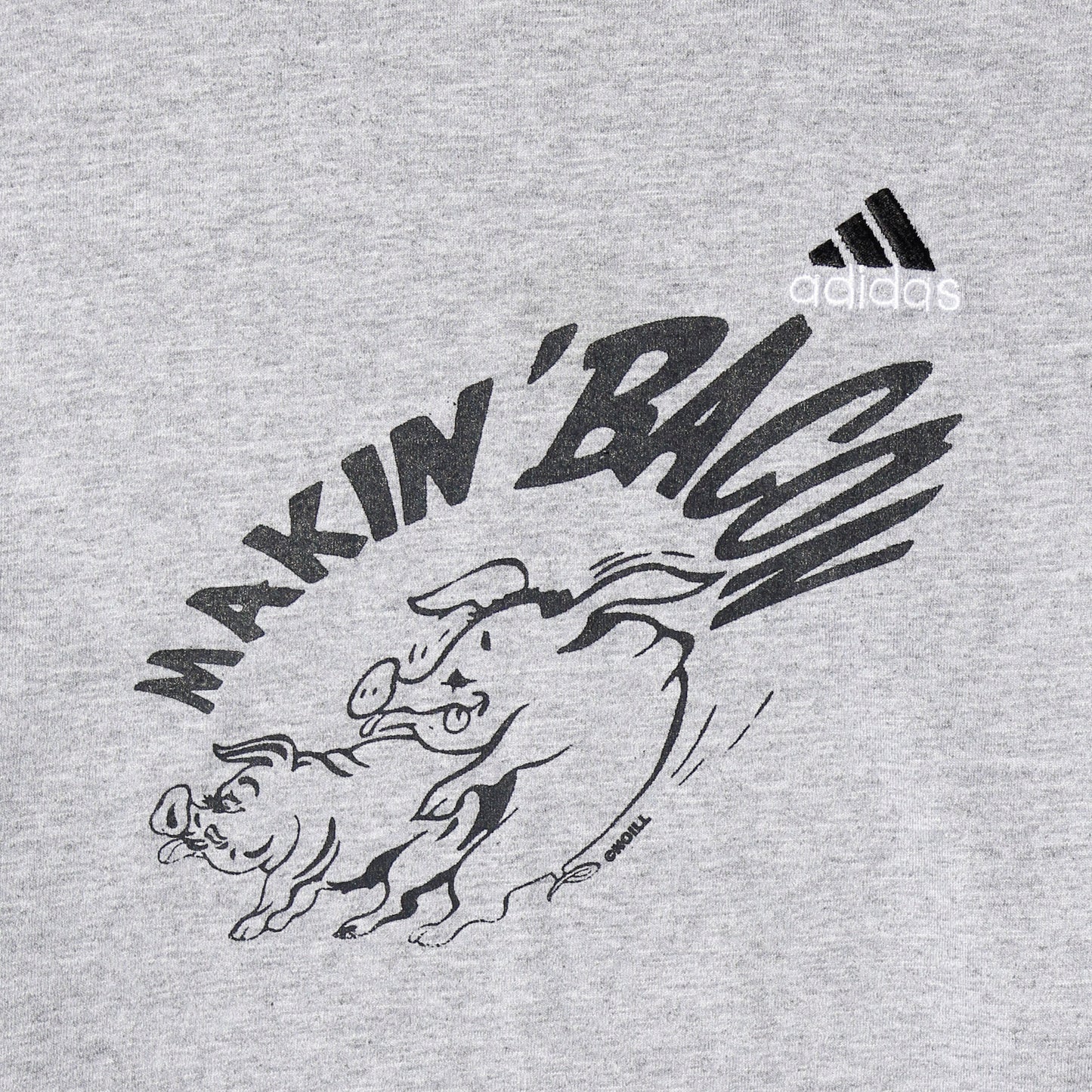 *one-off "making bacon" hand screen l/s
