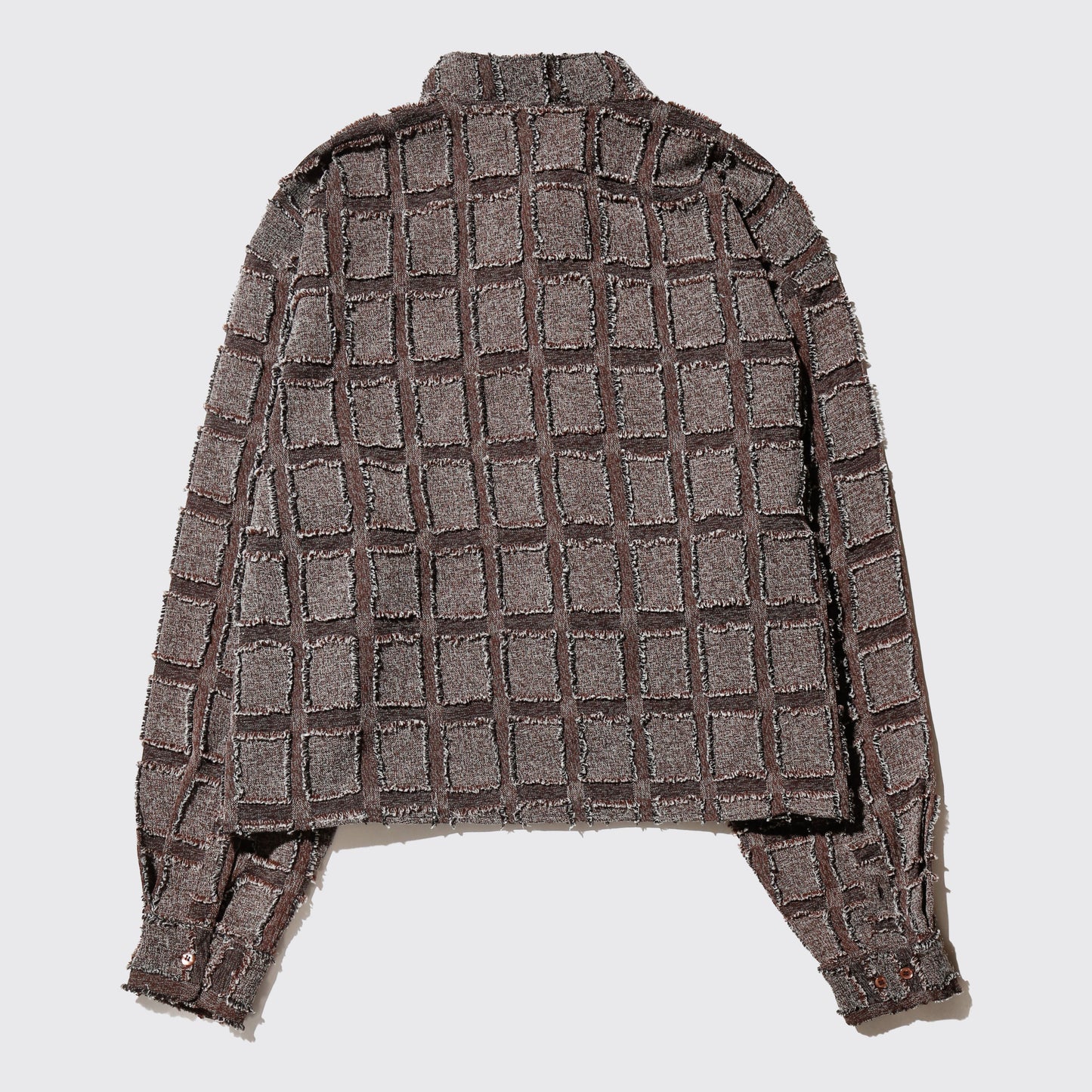 *one-off cropped bowtie coupe check shirt