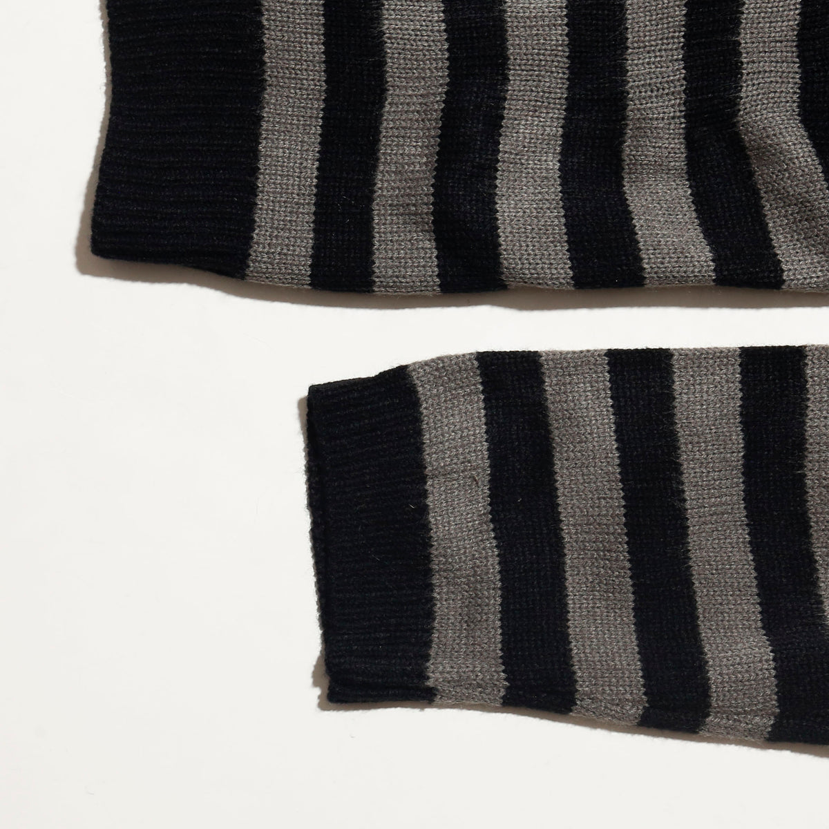 *one-off hand stitched border knit hoodie, "teen smoker"