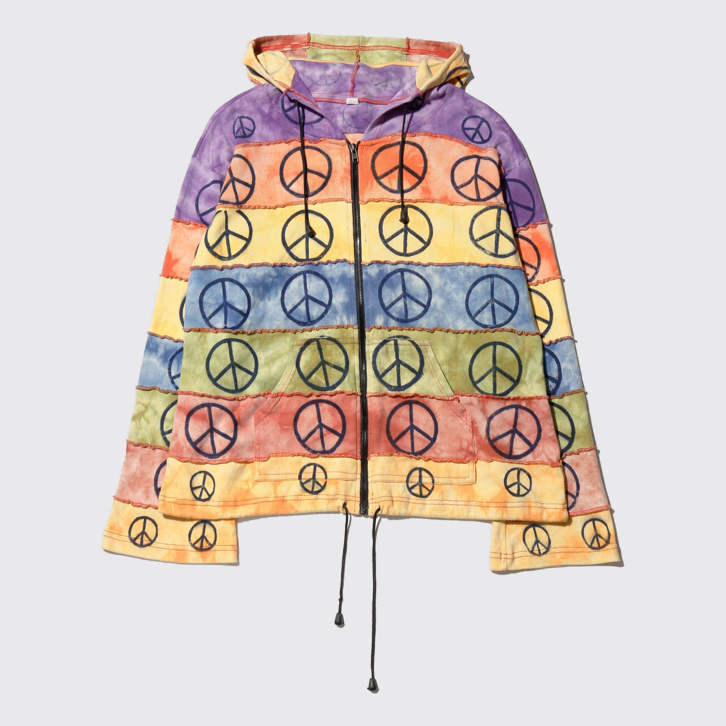vintage peace goa hoodie
