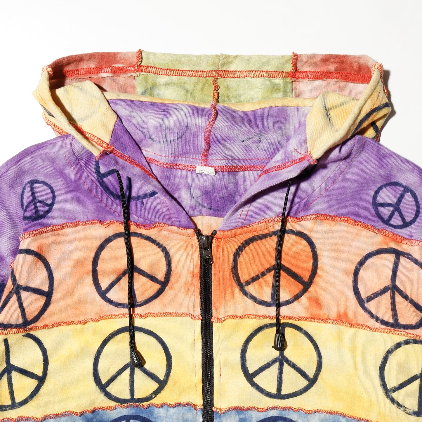 vintage peace goa hoodie