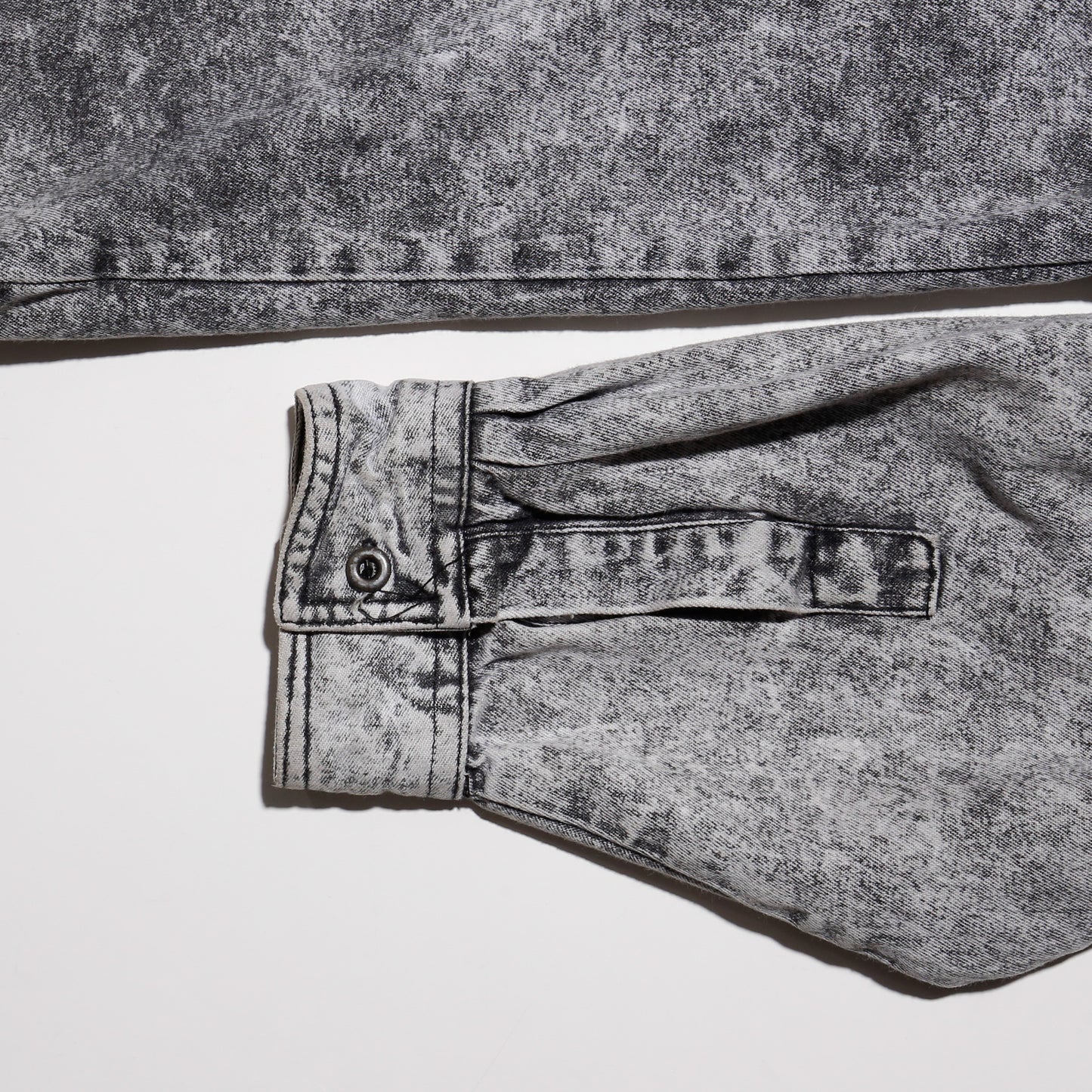 vintage studs broken trucker shirt