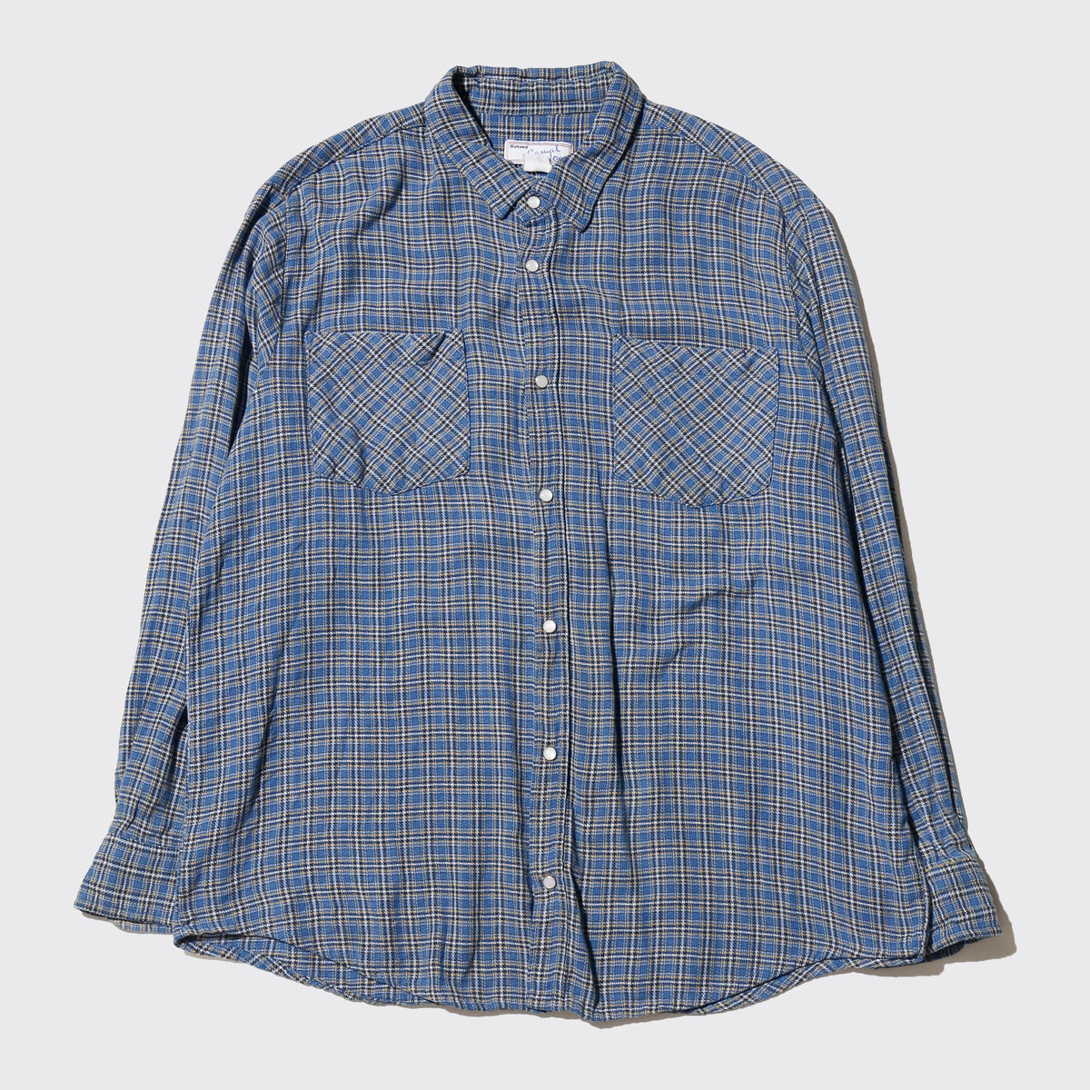 vintage haband loose check shirt