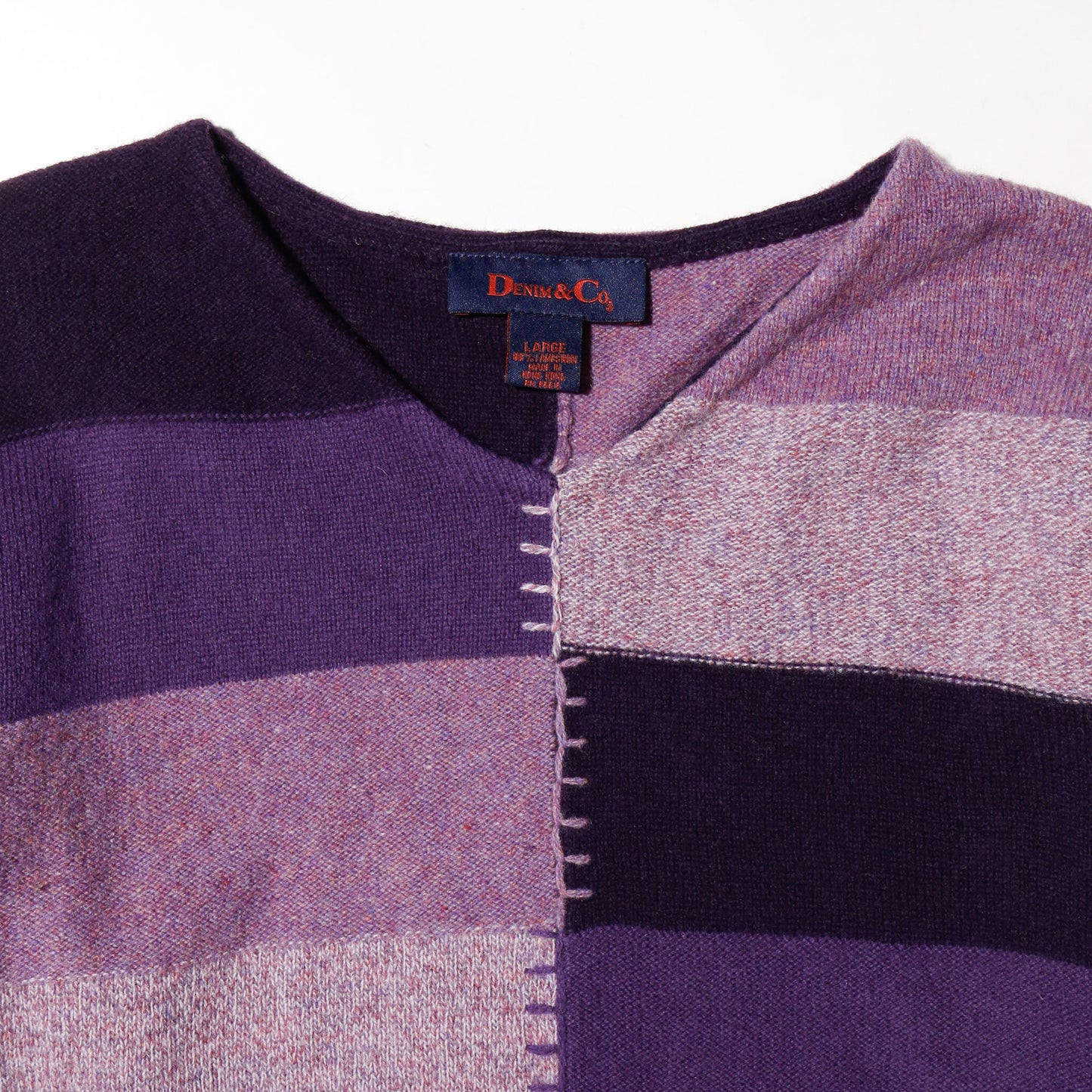 vintage patchwork fringe sweater