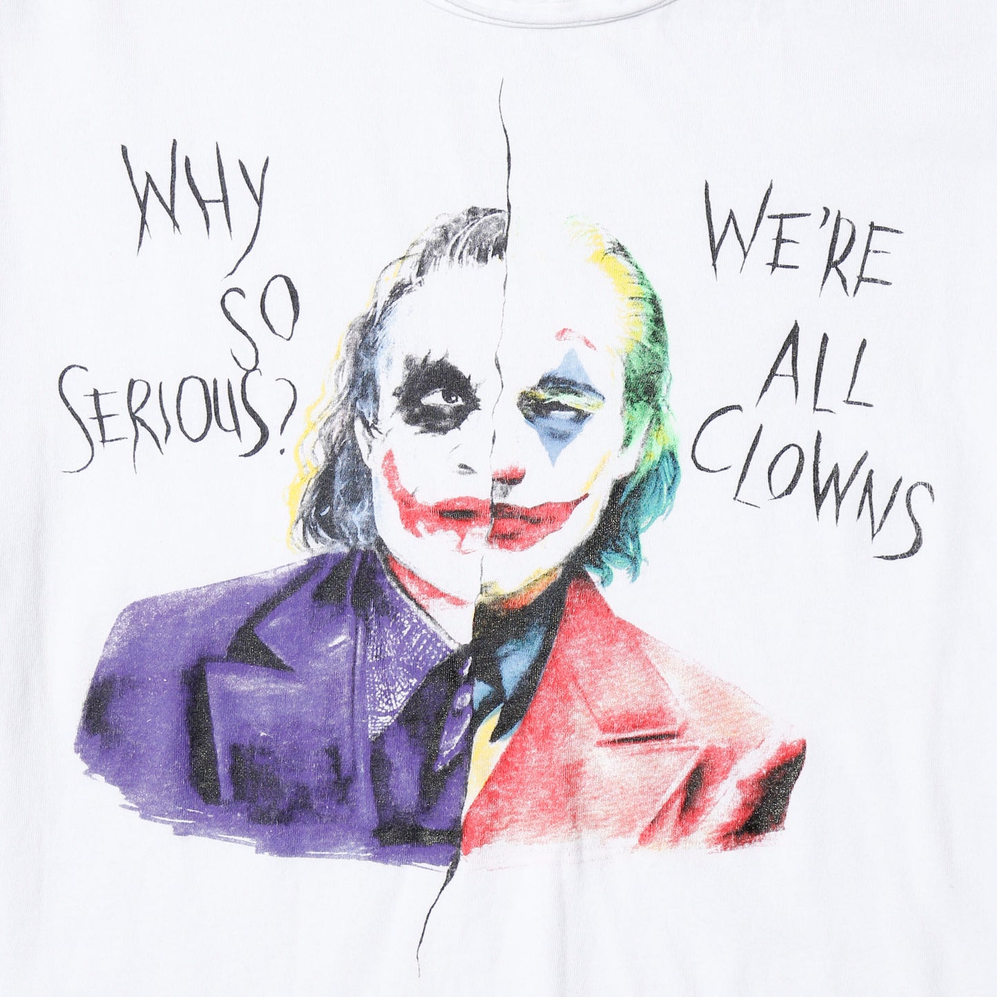 vintage 00's euro heath x joaquin joker t-shirt