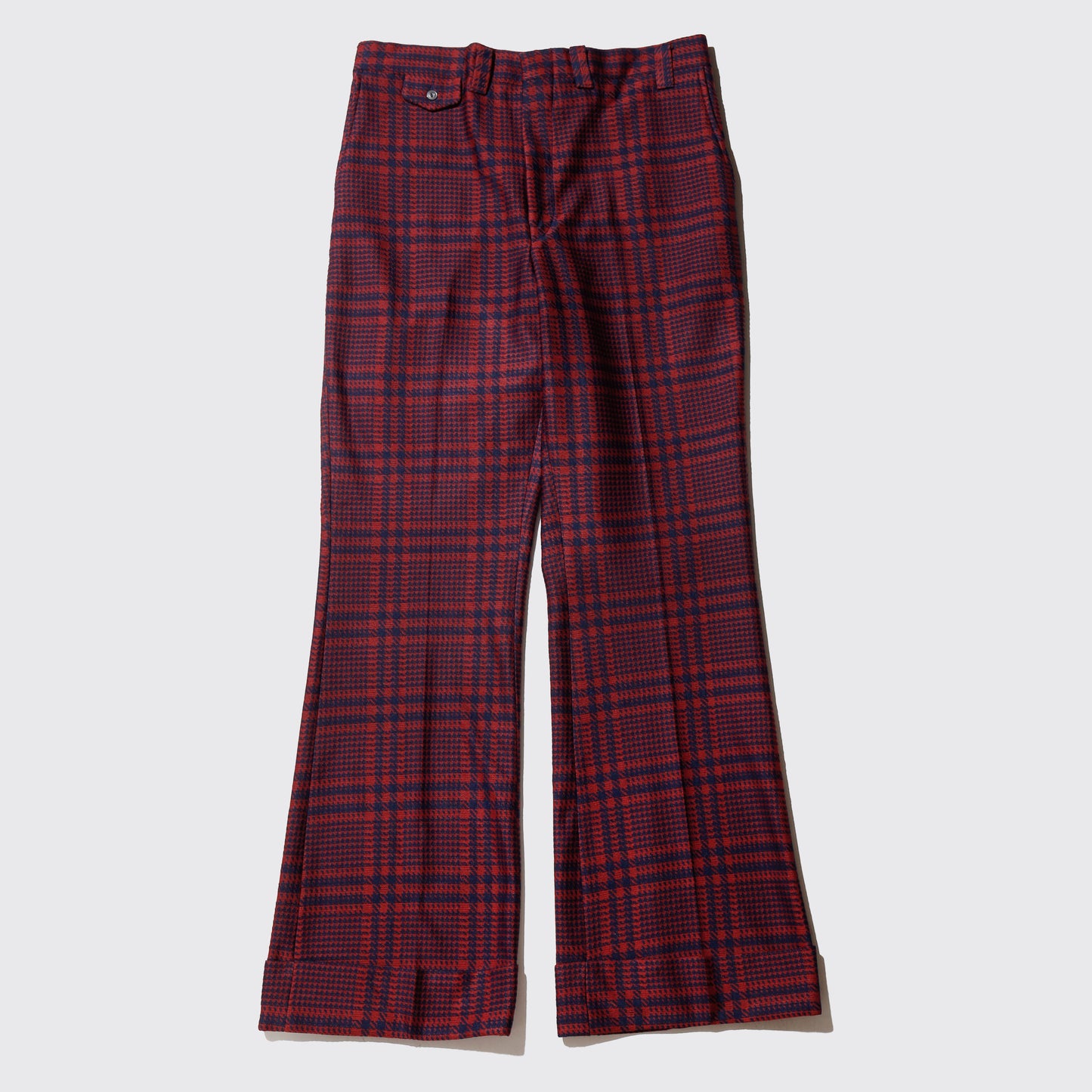 vintage 70's check flare slacks