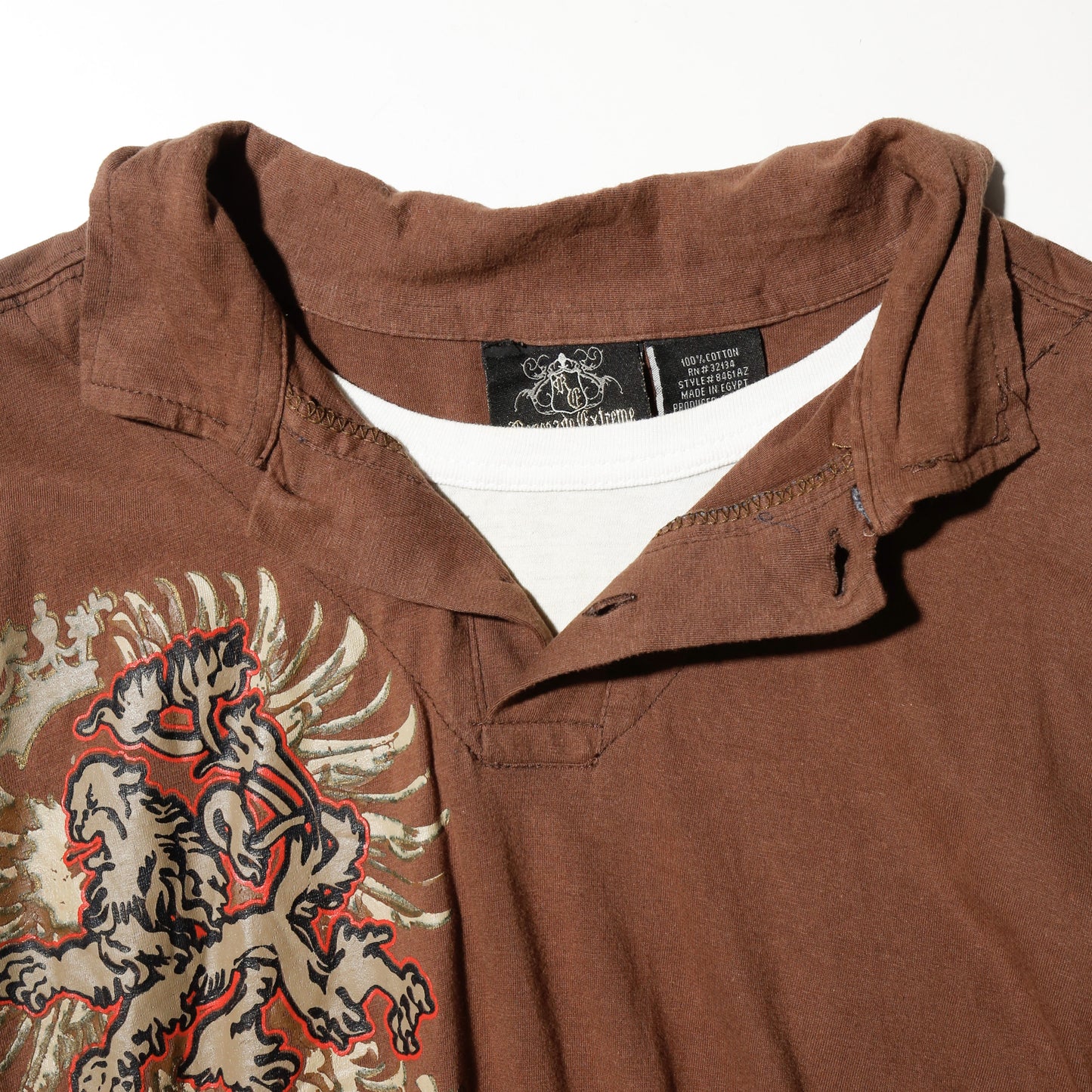vintage heraldry hybrid polo shirt