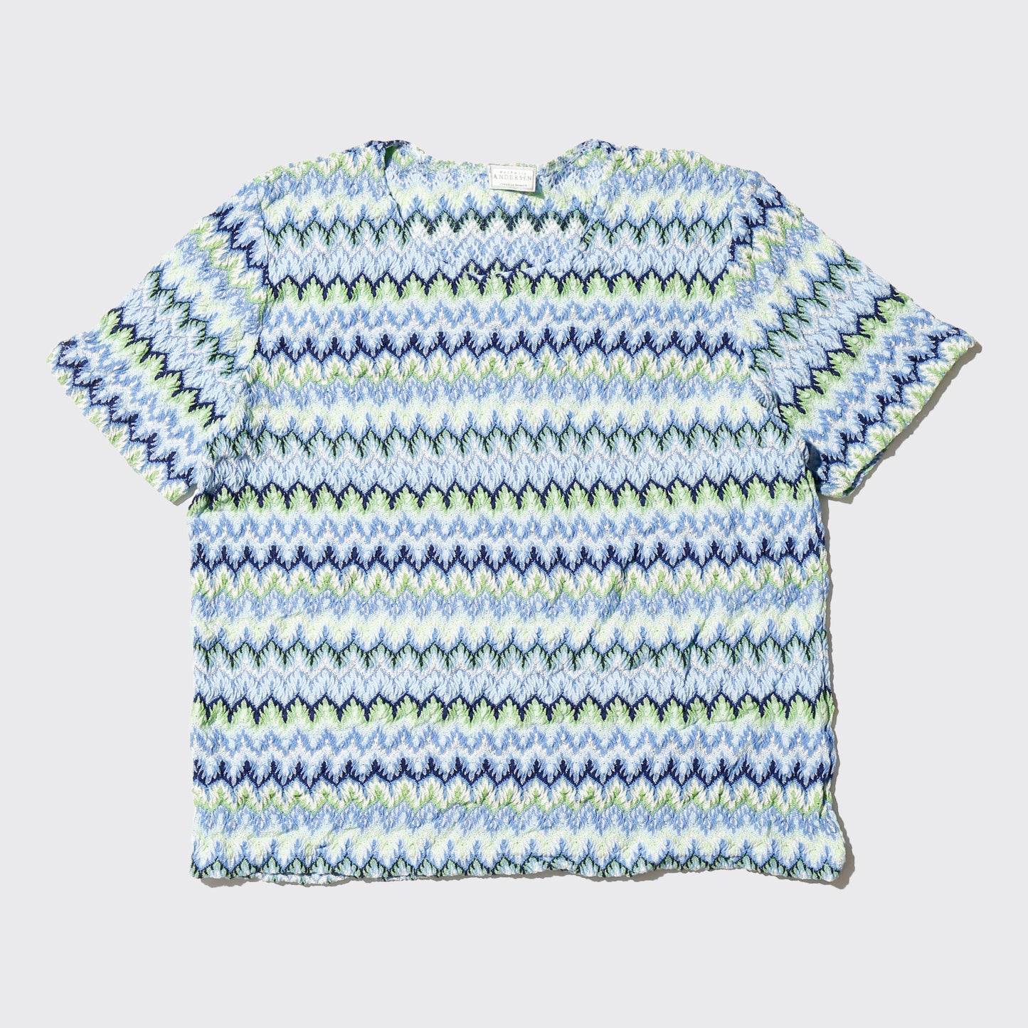 vintage coastal wave jacquard h/s