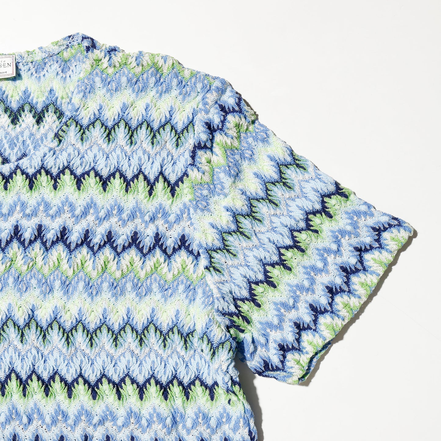 vintage coastal wave jacquard h/s