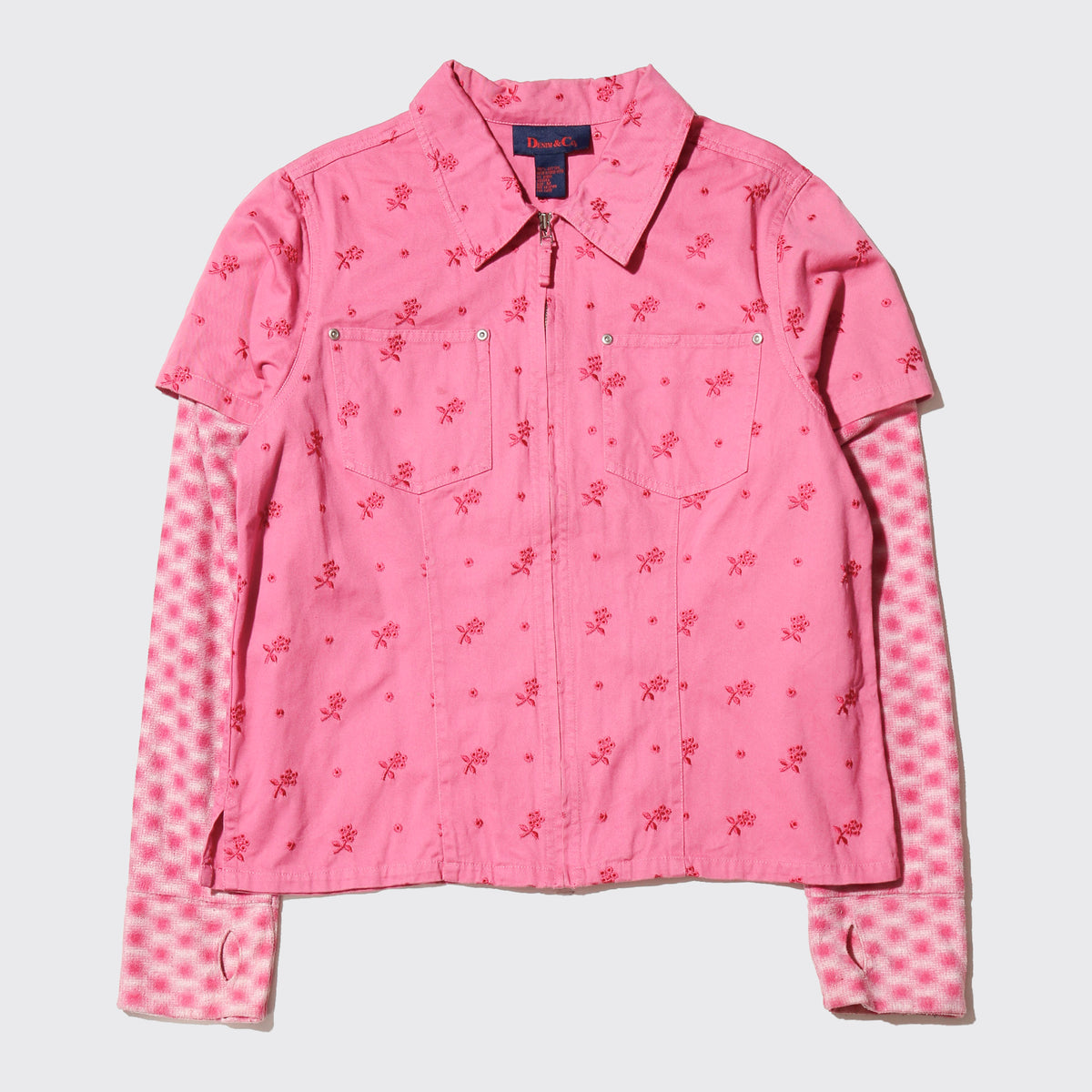 *one-off hybrid broderie jacket