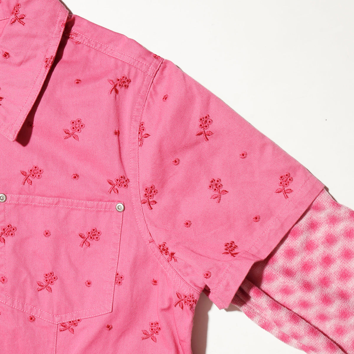 *one-off hybrid broderie jacket
