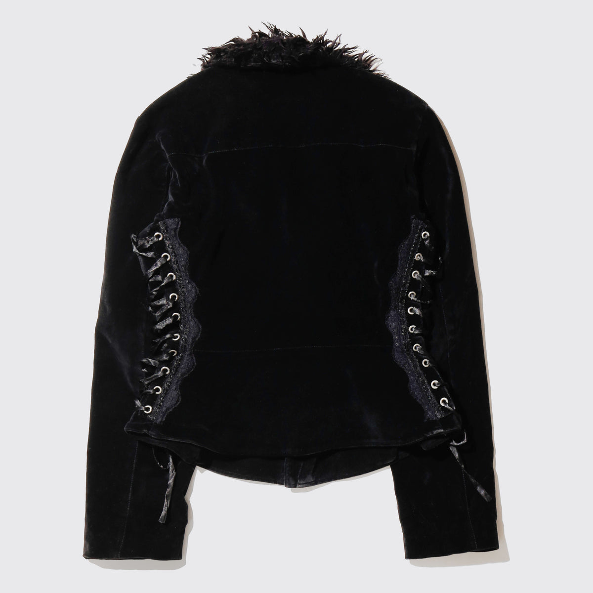 vintage tripp nyc fur collar velvet jacket
