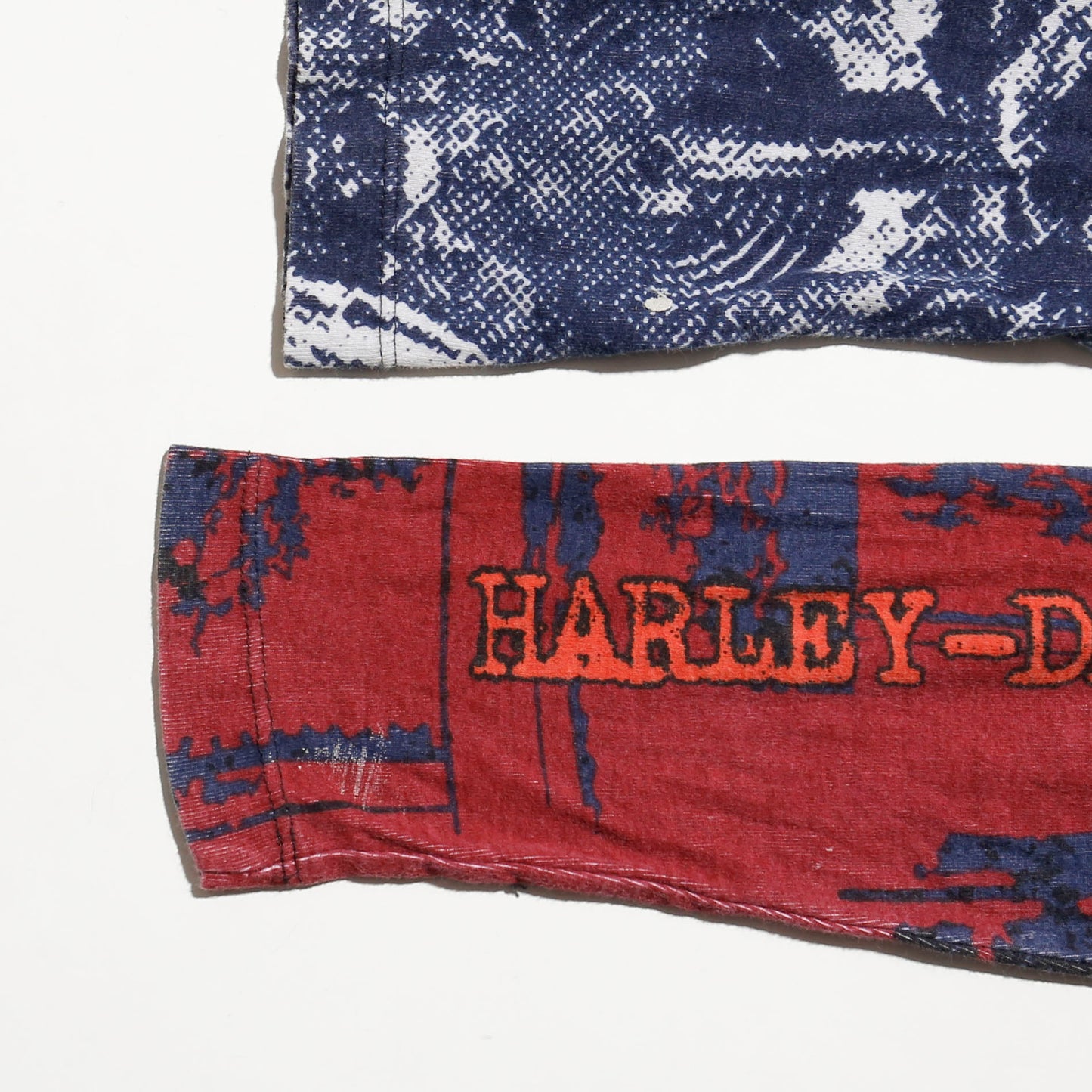 vintage 00's harley-davidson cropped syndrome l/s cut sew