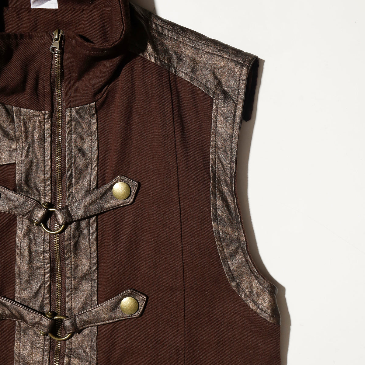 vintage belted costume vest