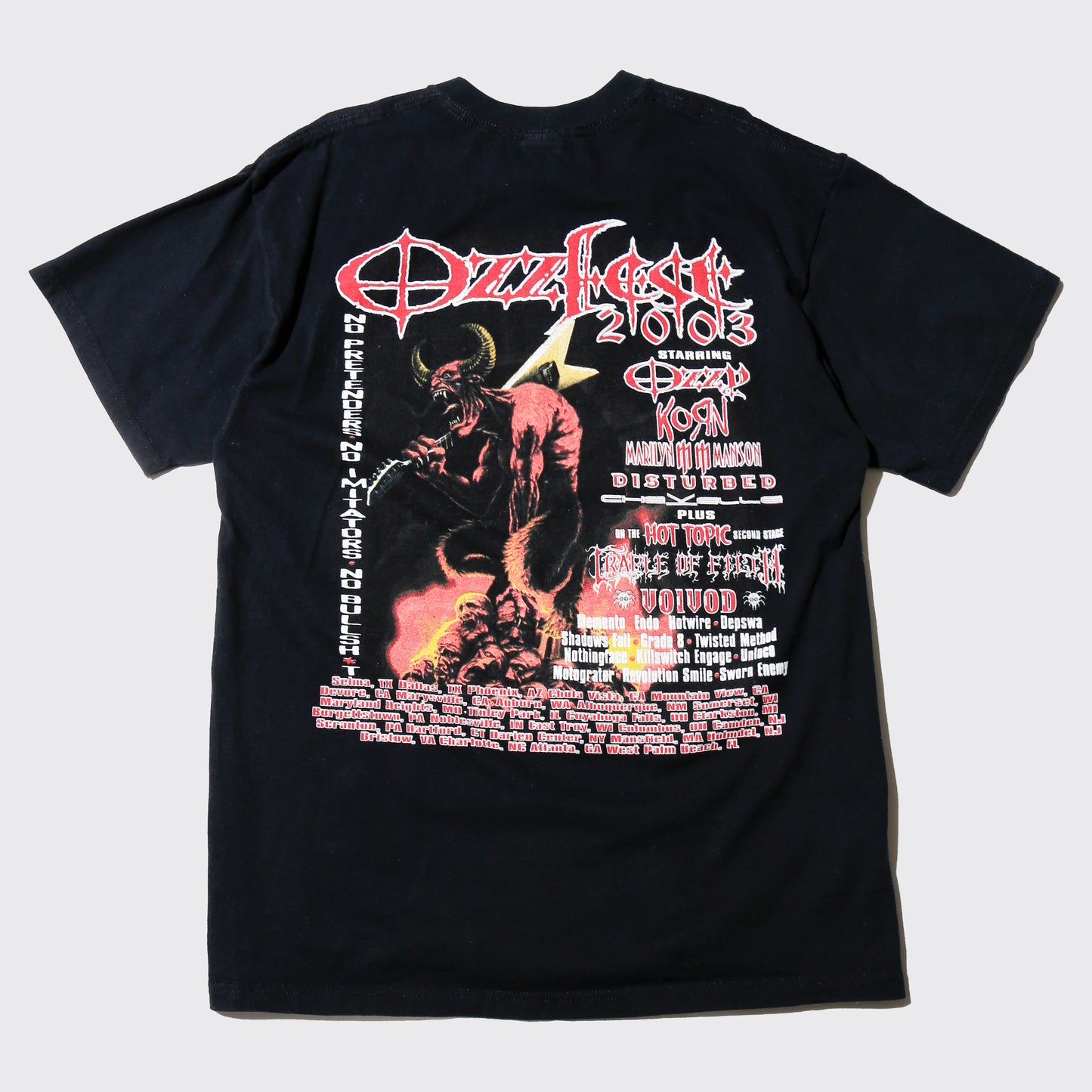 vintage 2003's Ozzfest t-shirt ,Korn/Marilyn mason etc.