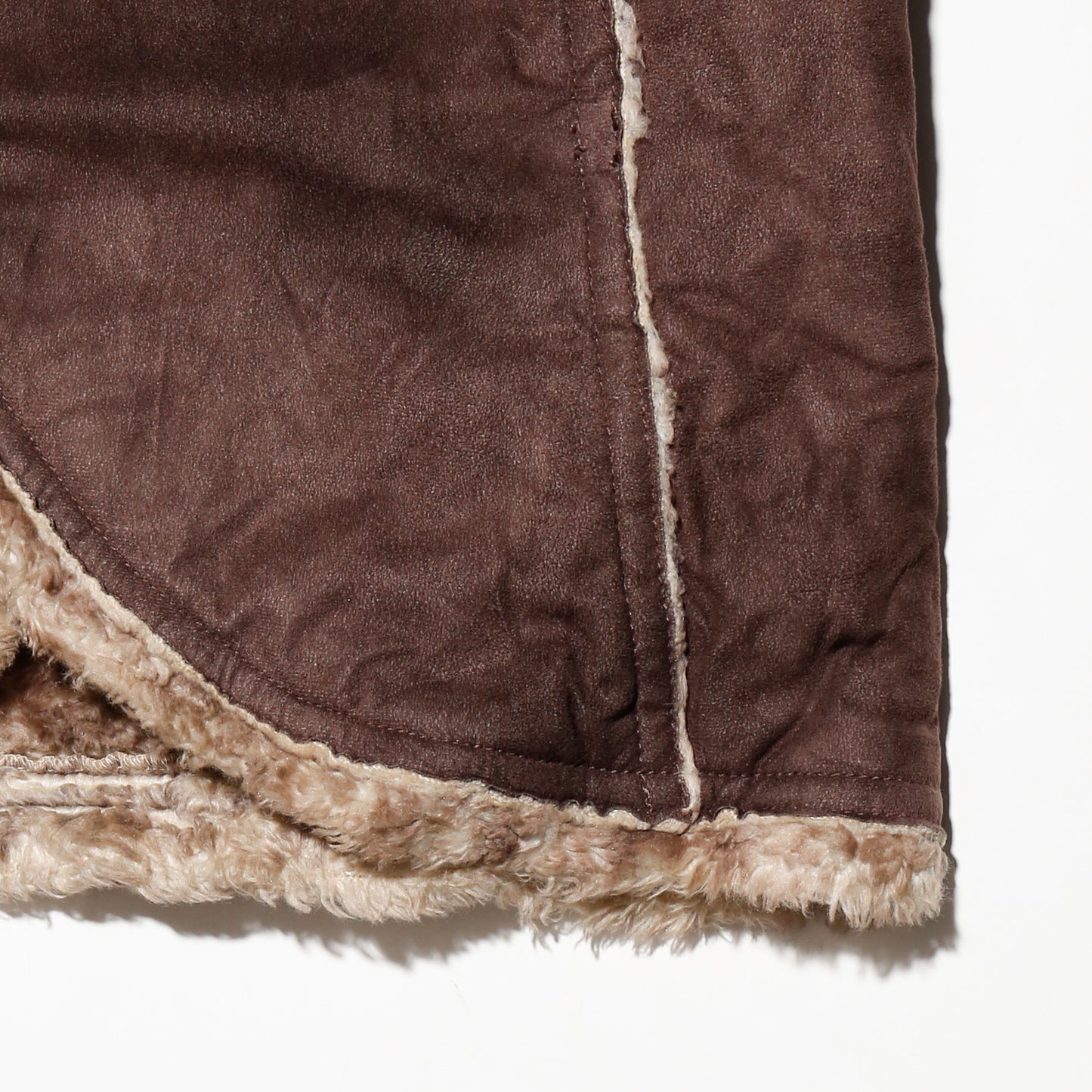 vintage miss sixty cropped faux fur jacket