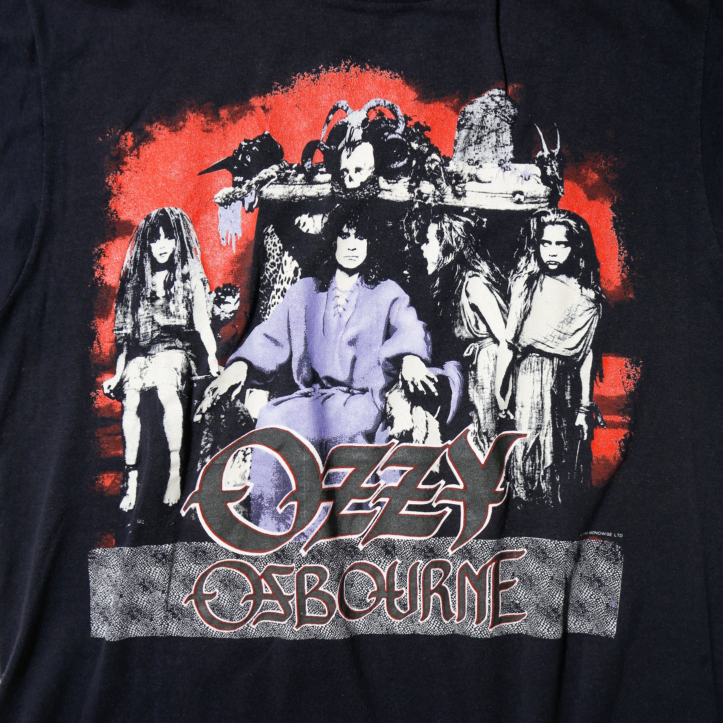 vintage 1988's-1989's Ozzy Osbourne "no rest for the wicked" tour t-shirt