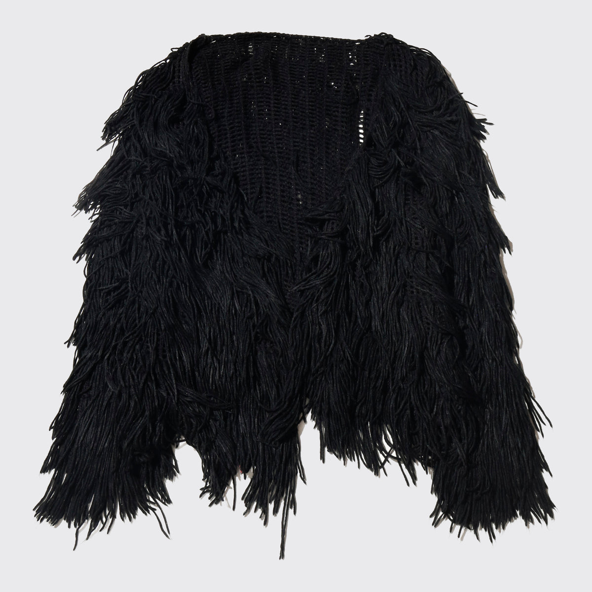 vintage crow shaggy cardigan