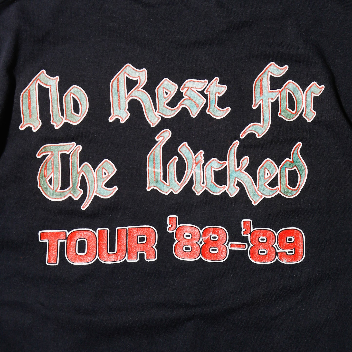 vintage 1988's-1989's Ozzy Osbourne "no rest for the wicked" tour t-shirt