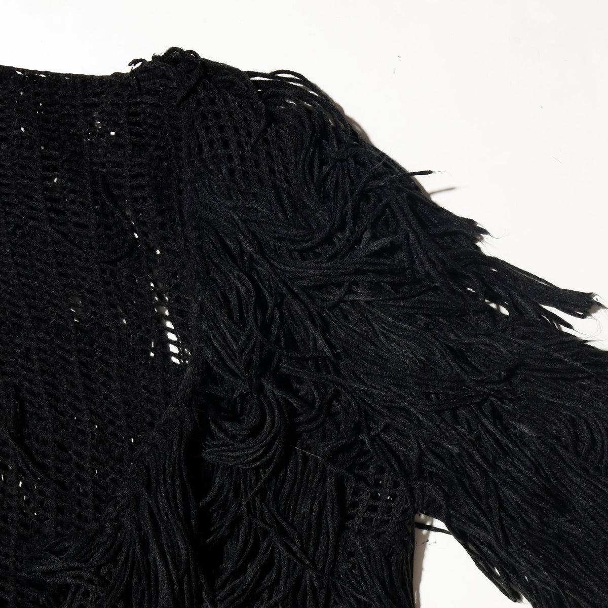 vintage crow shaggy cardigan