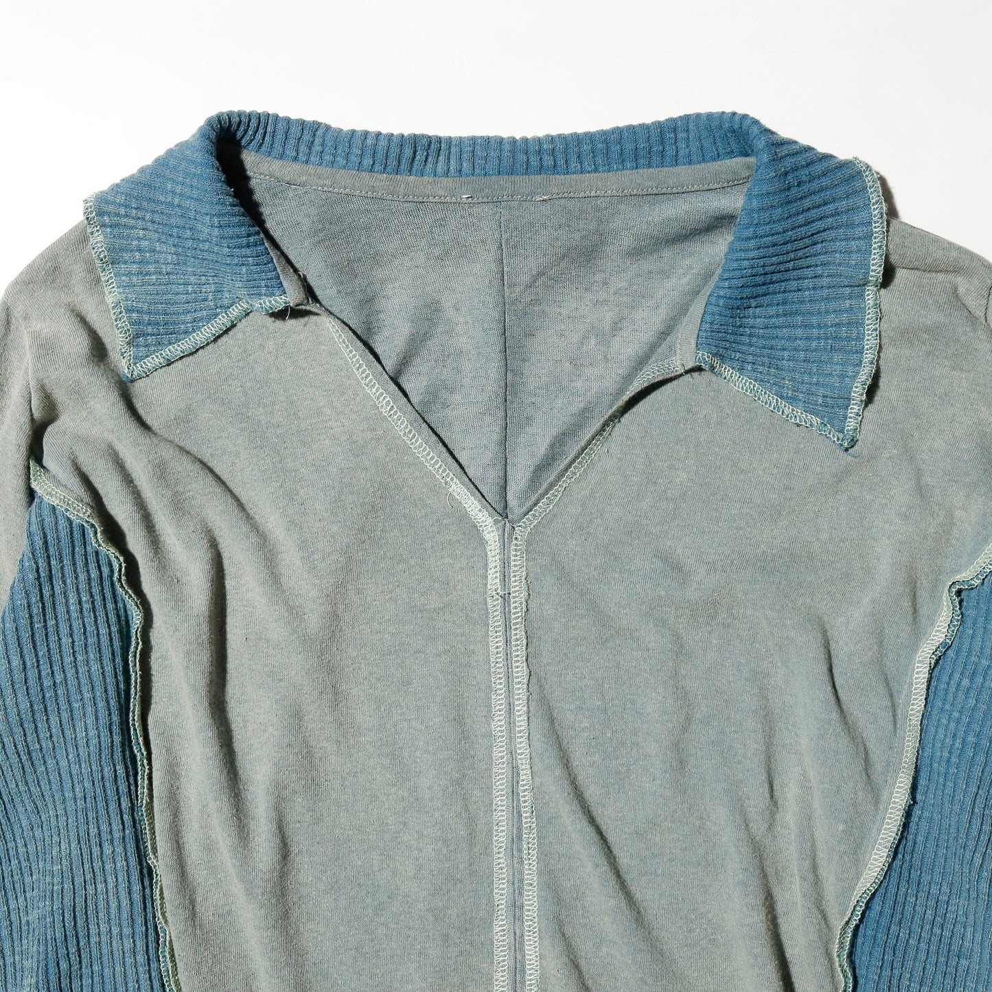 vintage cropped hybrid flare sleeve pullover