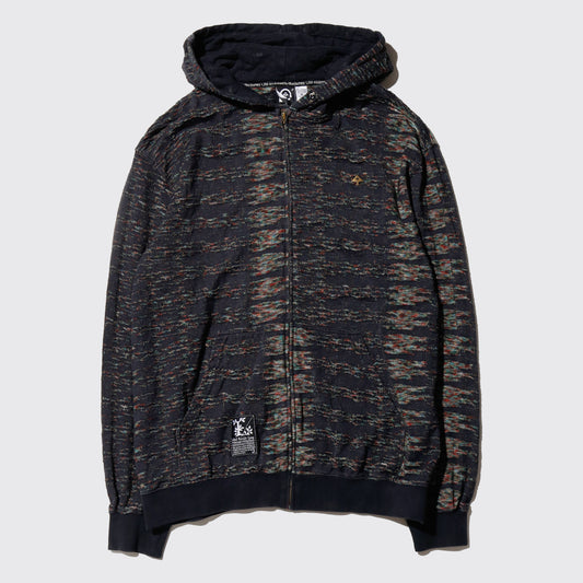 vintage 00's glitch melange hoodie