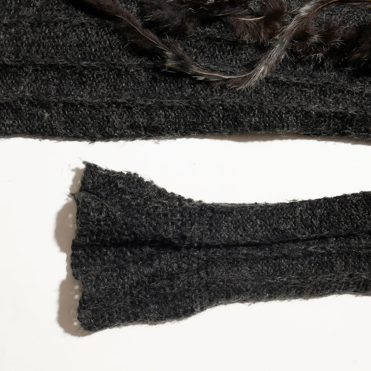 vintage ruffle cable knit dress cardigan