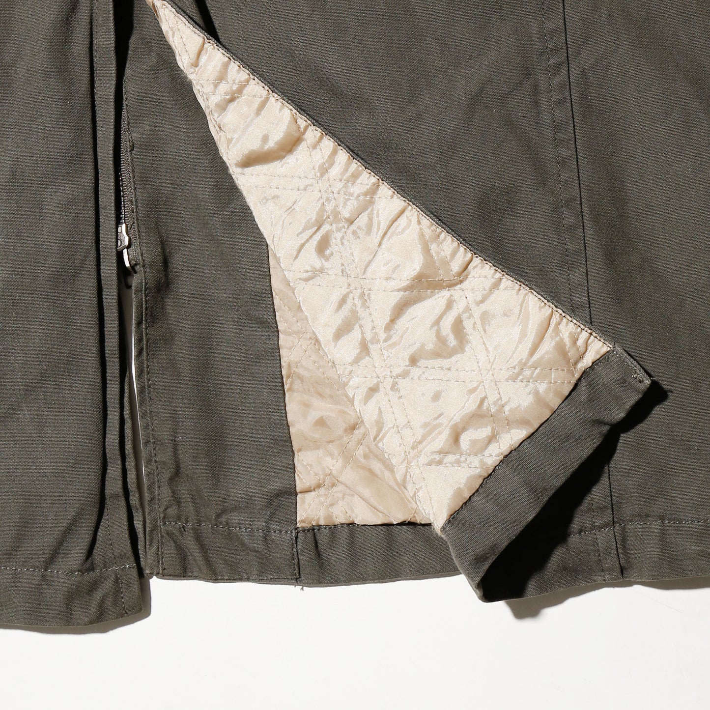 vintage hooded long combat coat