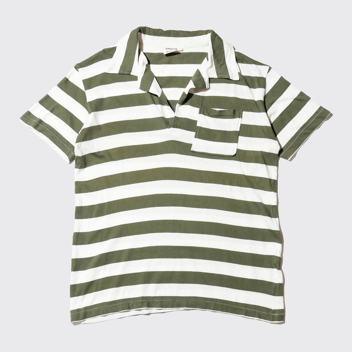 vintage 70's levi's border polo cut sew
