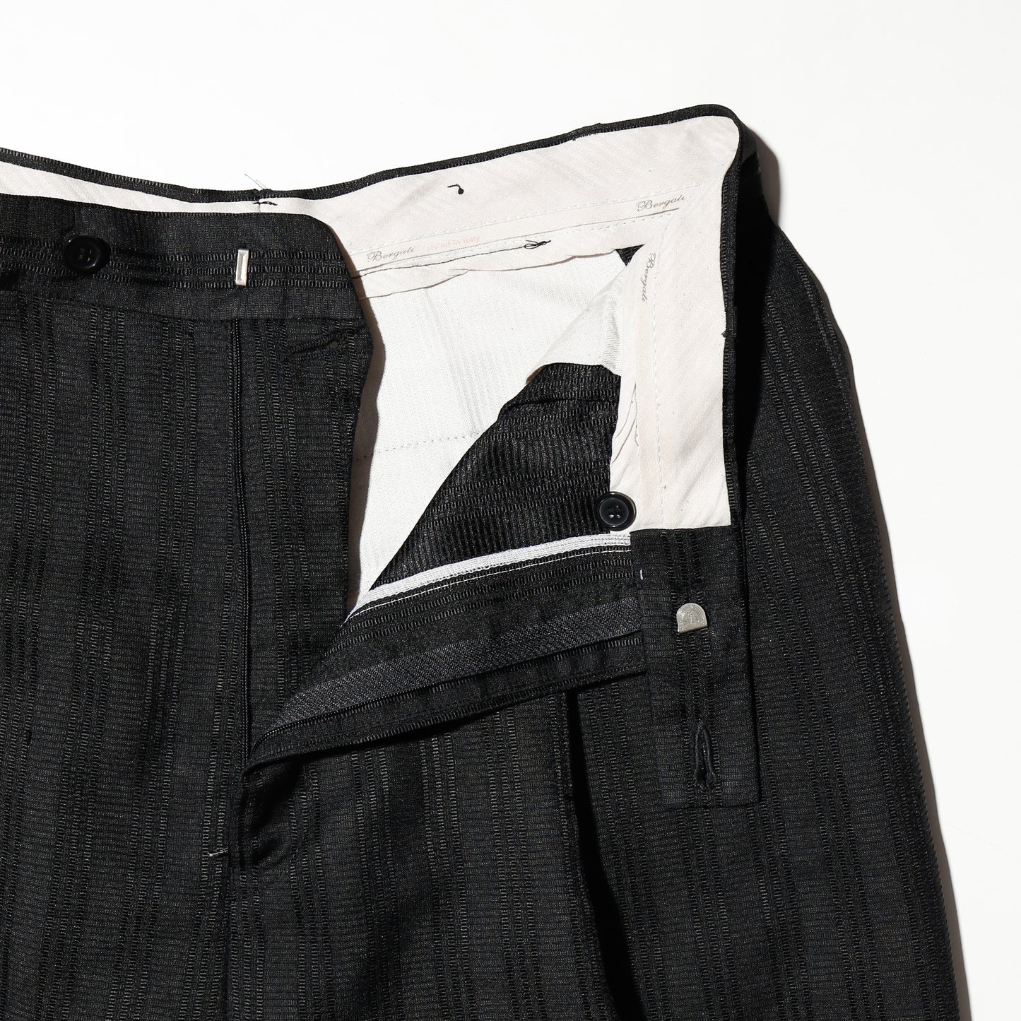 vintage stripe tucked zoot slacks