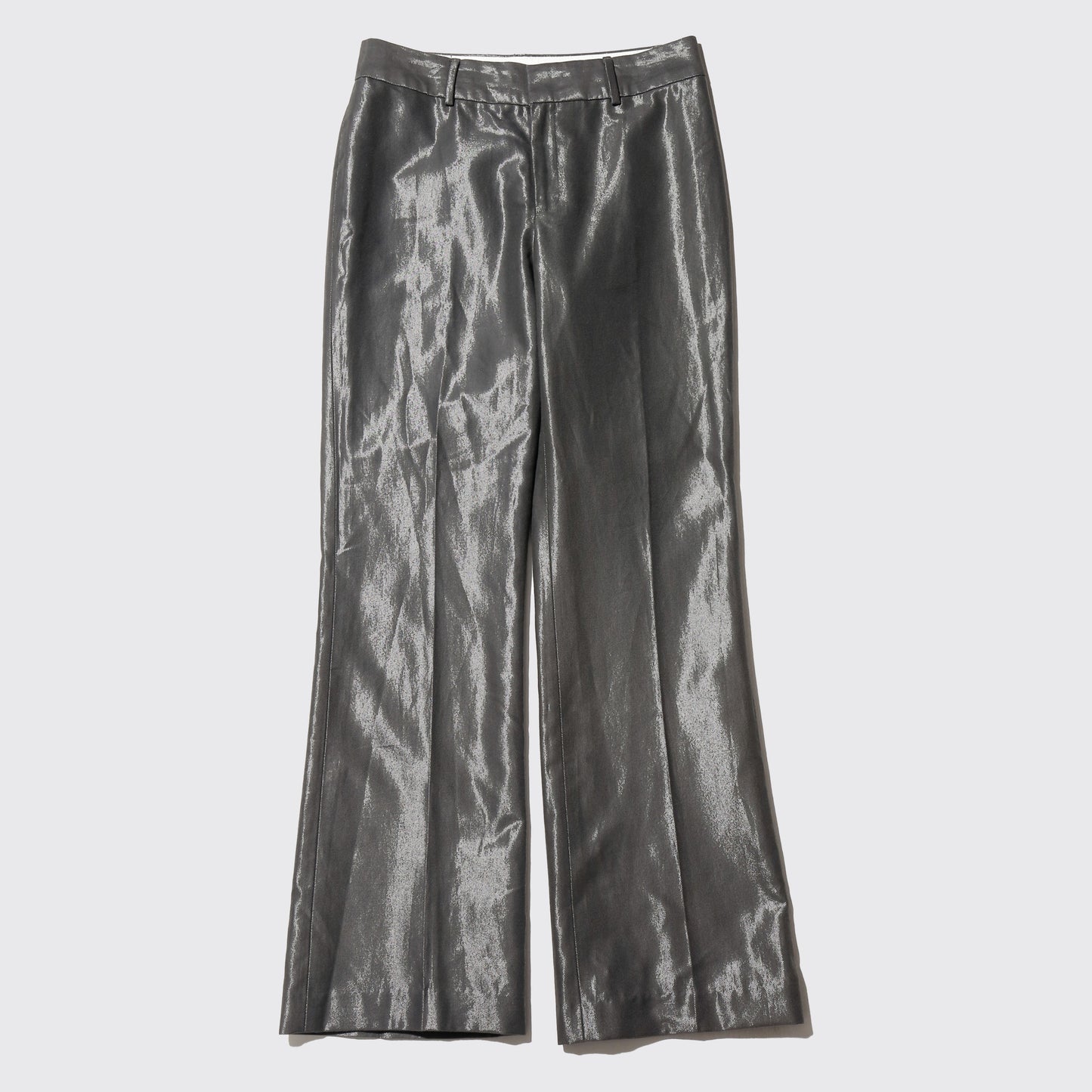 vintage banana republic low rise metalic flare slacks
