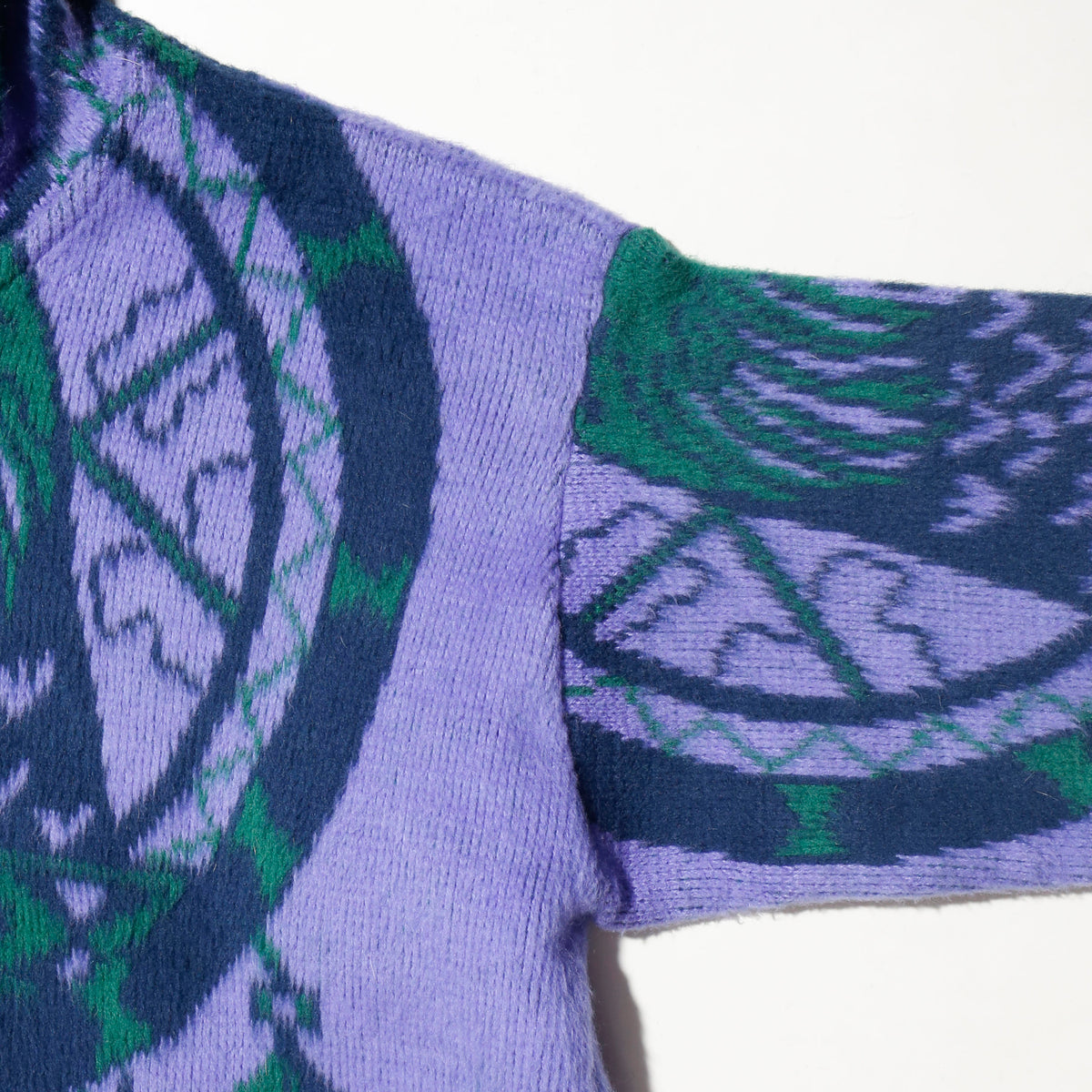 vintage eagle dreamcatcher ecuador knit hoodie