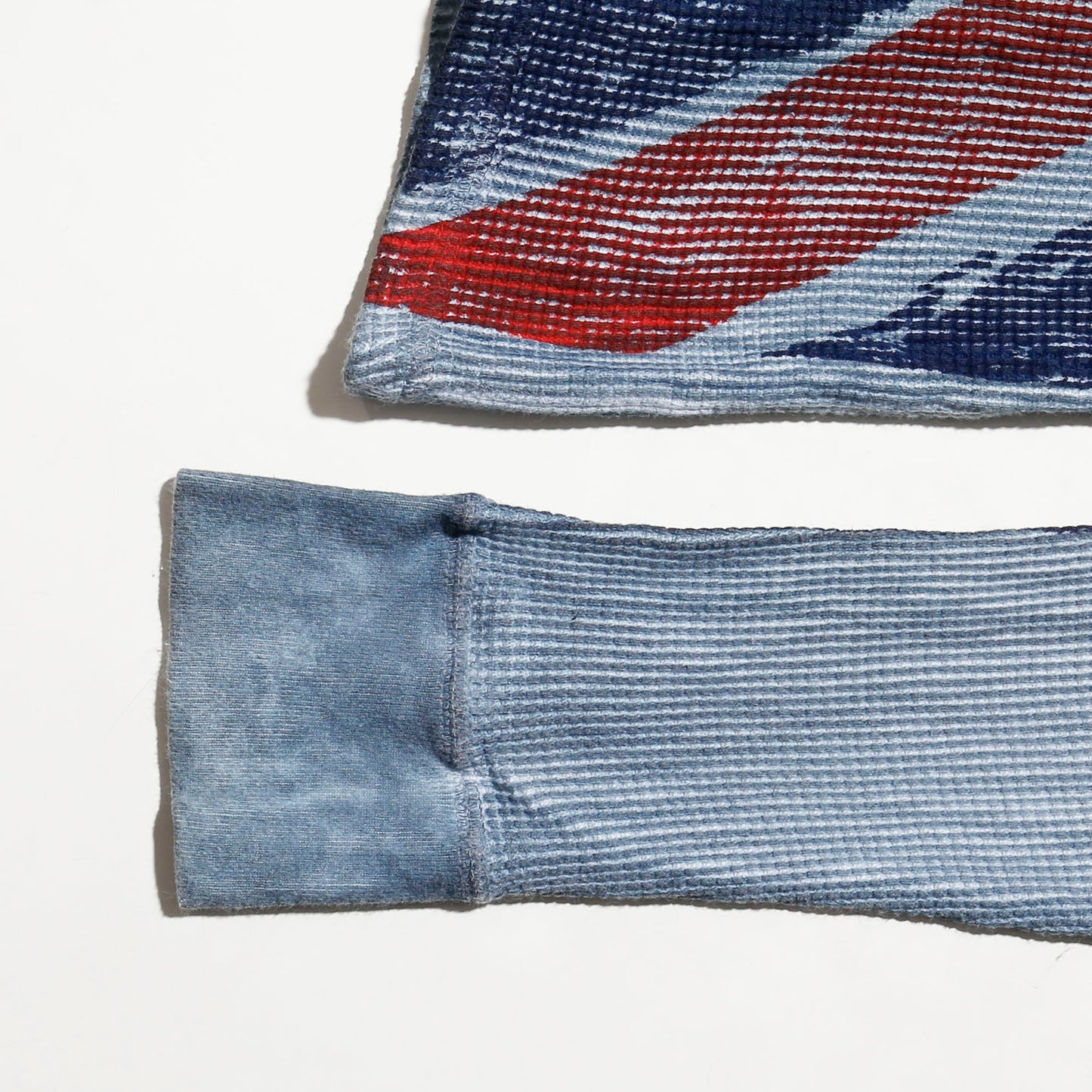 vintage distressed union jack thermal l/s