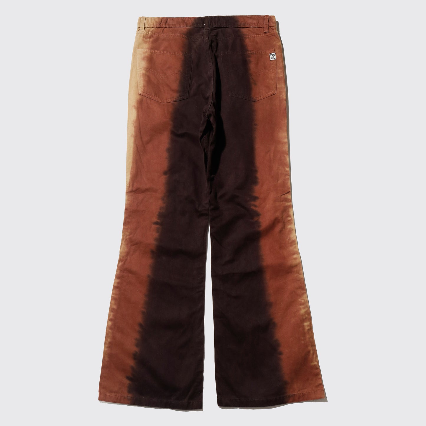 vintage blend stripe flare trousers