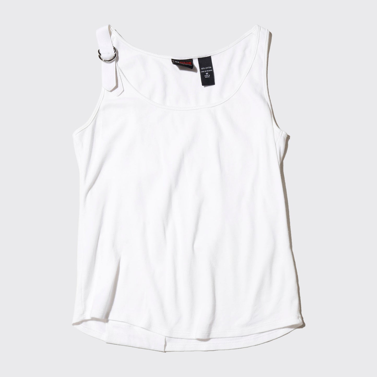 vintage belted shoulder tank top
