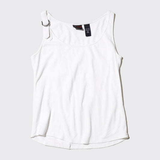 vintage belted shoulder tank top