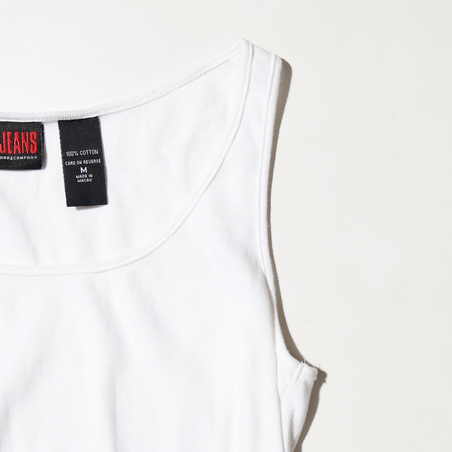 vintage belted shoulder tank top