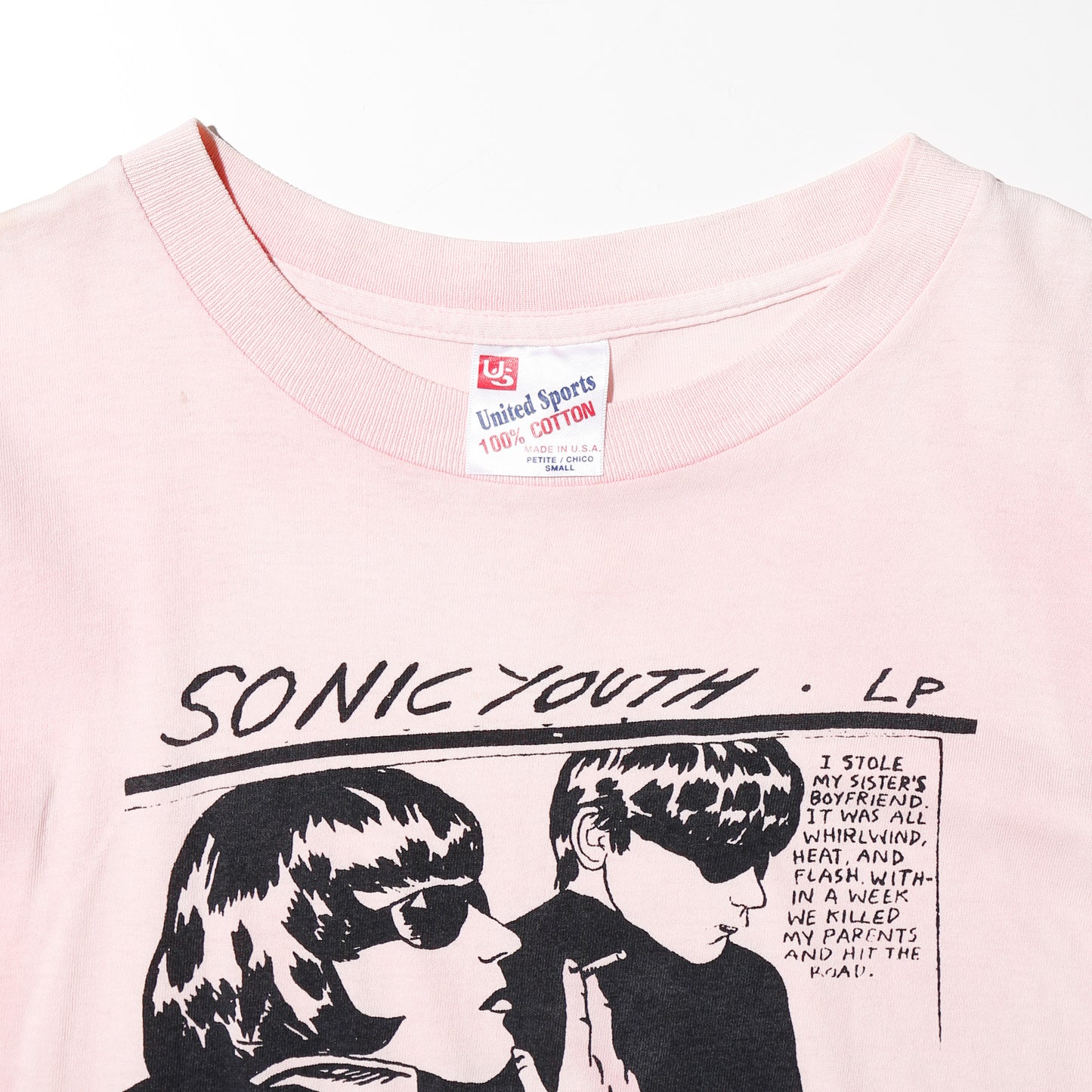 vintage 90's Sonic Youth's "Goo" t-shirt, body : United Sports usa
