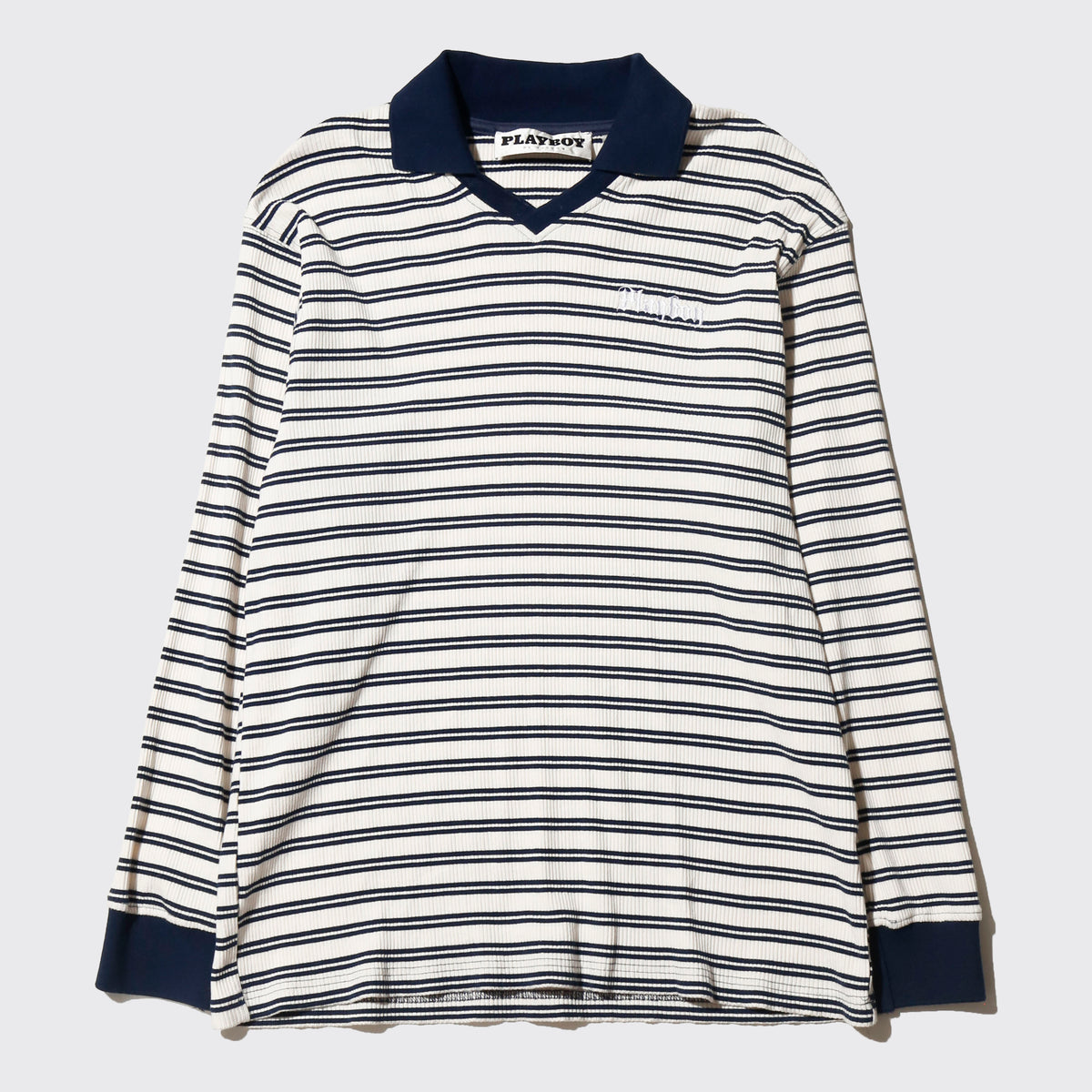 vintage playboy border rib polo shirt